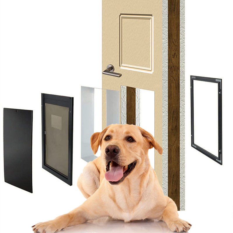 ISO9001 PET Bezpieczne Aluminiowe drzwi PET Czterostronne zamknięcie Magnetyczne zamki drzwi dla psów